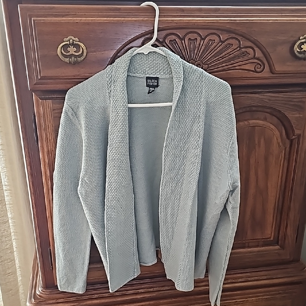 Eileen Fisher Light Blue Cardigan